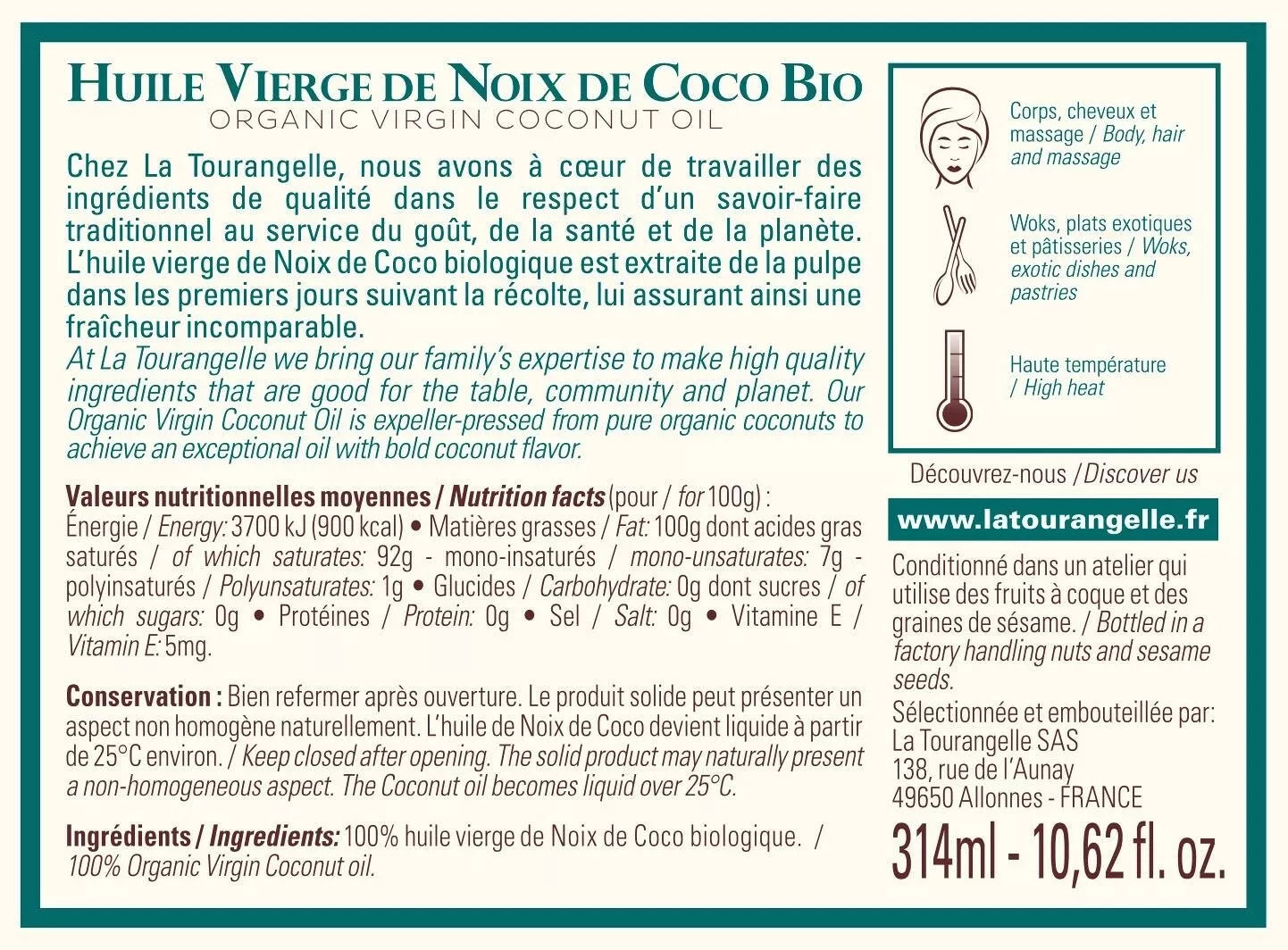 Huile de Coco bio